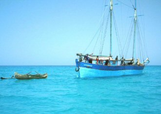Voyage dans le Sud de Madagascar, Boutre Vezo à Salary, Photo Ravo 2005 ©