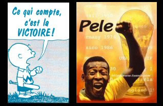 Pele - Football, citations et anecdotes - La vie c est comme le Football, seul le resultat compte